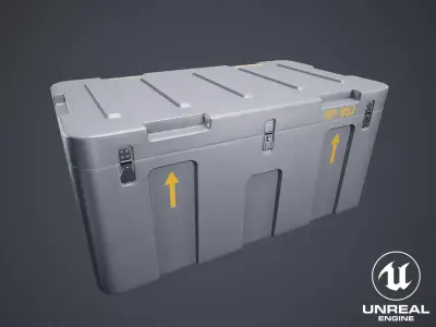 Animated Military Case 03 Low-poly 3D model