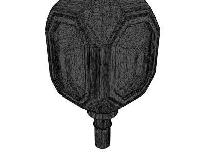 Futuristic Industrial Street Light Lamp 3D model