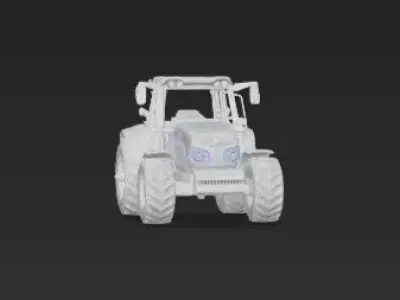 3D Tractor Farm Transport Model 3D print model
