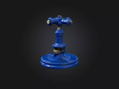 Valve Handle Low-poly 3D model
