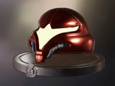 Metroid - Samus Aran helmet 3D model