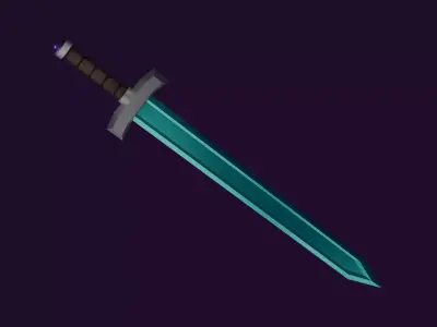 Mighty Sword Low-poly 3D model purchase