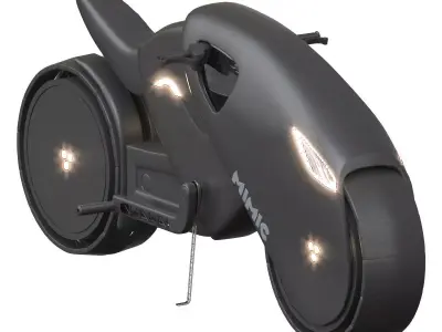 Mimic futuristic electric motorcycle 3D model