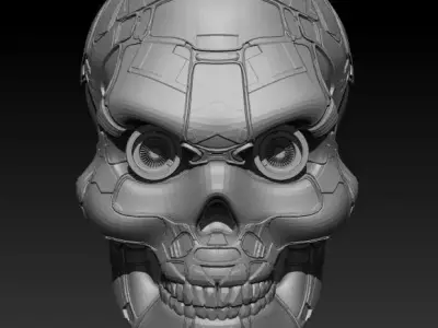 Mech Skull 3D model