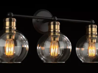 Breakwater Bay Nadya 3 light 3D model