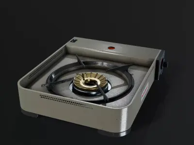 Portable Stove - PBR Game Ready Low-poly 3D model purchase