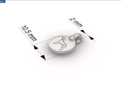 Maniset Silver Jewellery - Tamil Baby Ornament 3D Model 3D print model