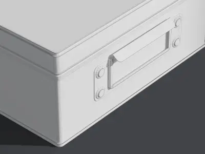 Galvanized Iron Box 002 S 3D model