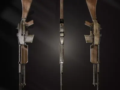 Browning wz 28 Rifle 3D model