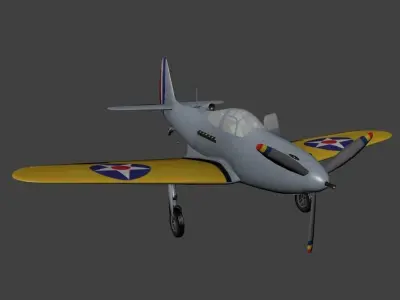 Bell XFL 1 Airabonita Free low-poly 3D model
