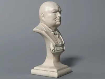 Winston Churchill Bust 3D model