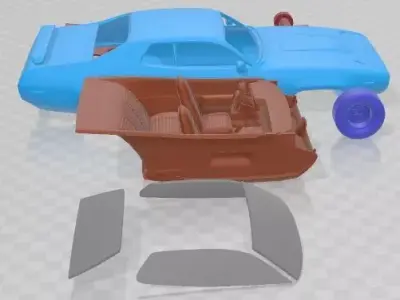 Plymouth Road Runner GTX 1972 Printable Car 3D print model