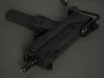 Mac 10 SMG Low-poly 3D model