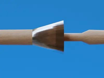 Cavalry Lance 2 Low-poly 3D model