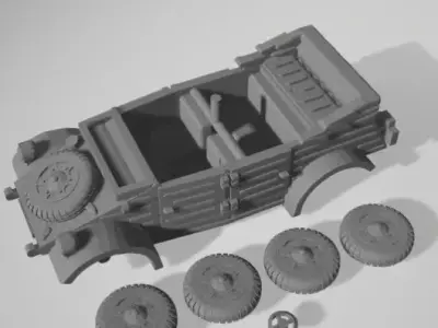 Volkswagen Kubelwagen Free 3D print model