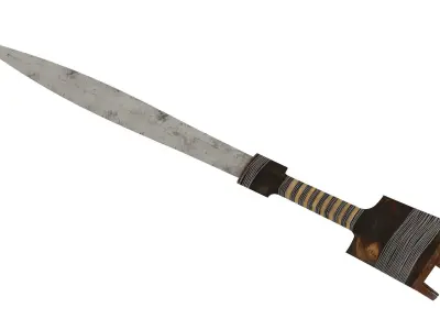 Billao Shortsword Low-poly 3D model