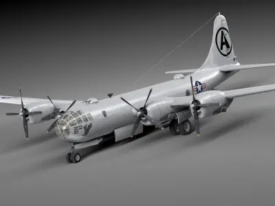 Boeing B-29 Superfortress Bomber 3D model by squir