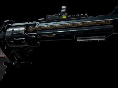 Revolver - Enforcer Low-poly 3D model