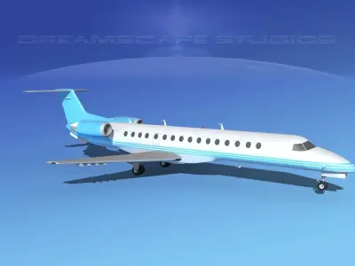 Embraer ERJ-140 Corporate 3 3D model