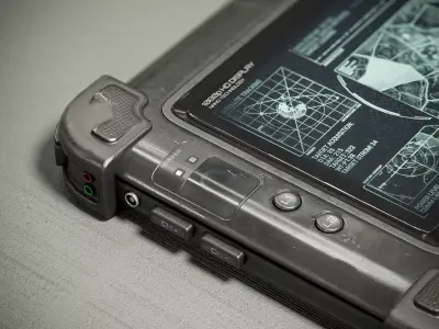 NU10 Military Tablet PBR Low-poly 3D model