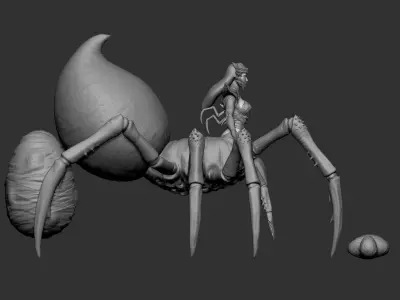Spider Queen Monsters 3D model