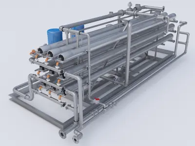 Reverse Osmosis System 3D model