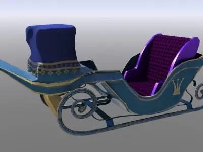 Sleigh - Narnia or Christmas 3D model