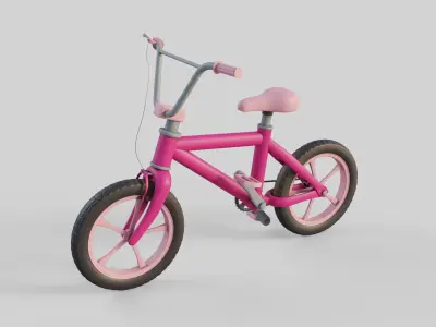 Cartoon Bike 3D model