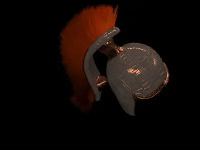 roman helmet Low-poly 3D model get