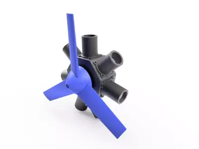 Motor Estrella 3D model