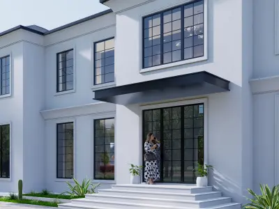 House Low-poly 3D model 4