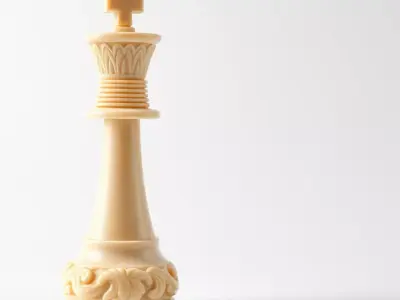 Ivory Chess King model pack Low-poly 3D model