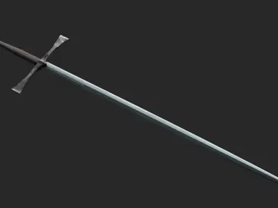 Irish Gallowglas Sword Low-poly 3D model