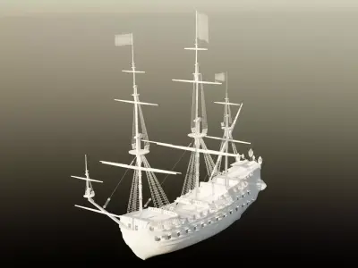 Pirate ship 3D model purchase