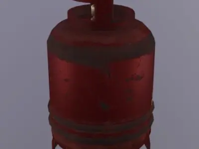 Gas Canister Low-poly 3D model order