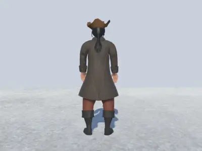Pirate 5 Avatar Rigged  Low-poly 3D model