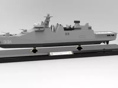 KRI Raden Edi Marthadinata Class Model for 3D Printing 3D print model
