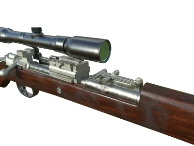 Old rifle  3D model