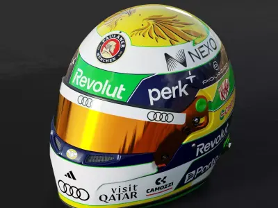 F1 Audi Helmets 2026 3D model