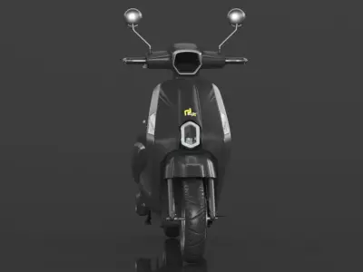  Vespa Electric Scooter Electric Motorcycle Ebike 1000W Low-poly 3D model
