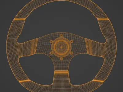 Sparco Racing Steering Wheel 3D model