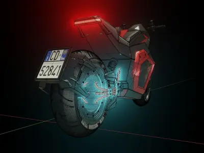 Motorcycle Realistic 3D model