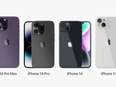 Apple Electronics Collection 2022 v2 iphone 14 pro 3D model