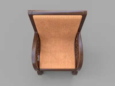 Antique Semarang Chair 3D model