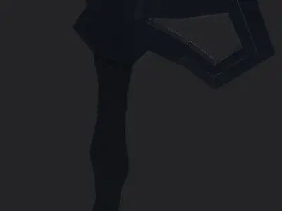 MilitaryAxe hammer Low-poly 3D model