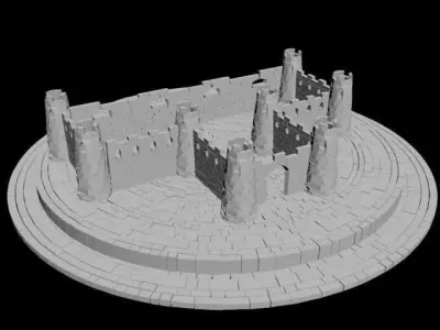 Castle Free 3D model 5