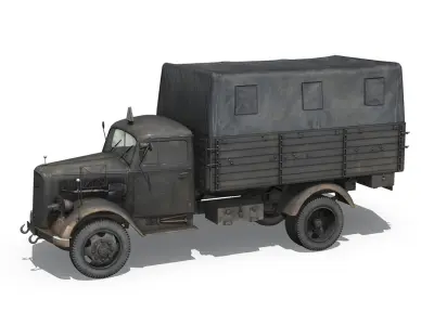 Opel Blitz - 3t Cargo truck - 17 PzDiv 3D model