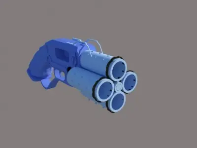 Wip weapon  Low-poly 3D model