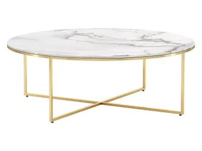 Table basse ronde XL avec 3D model
