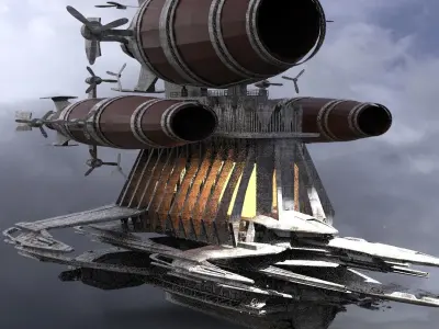 Grand Cathedral Ship 4 3D model